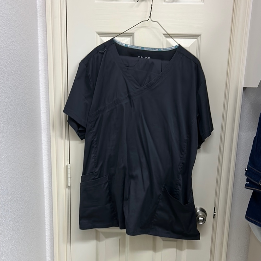 Women's Black Scrub Set